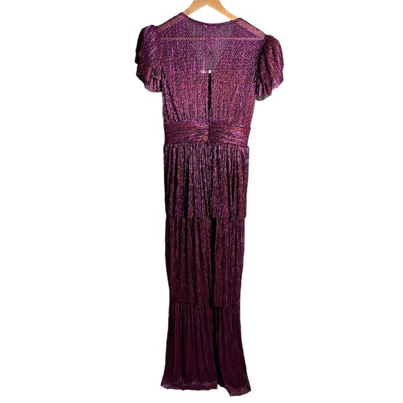 Sabina Musayev Sarah Gown Multi Red Size L - Picture 4 of 8